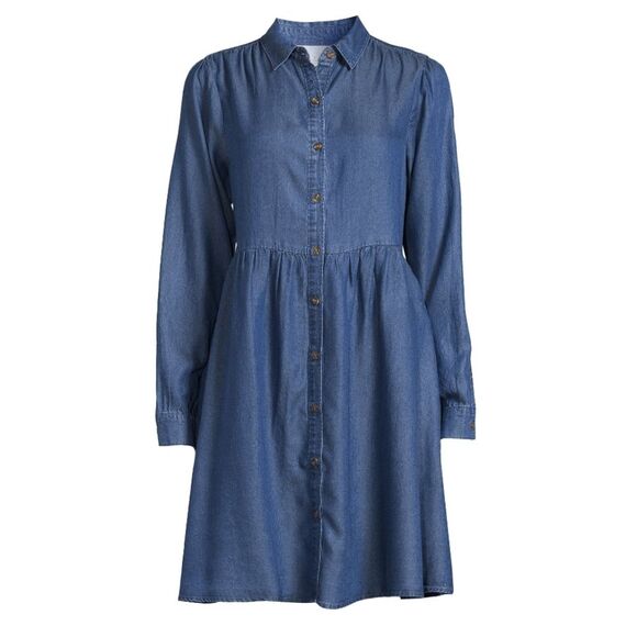 Time and Tru Women's Button Down Shirt Dress Size S - Picture 1 of 6
